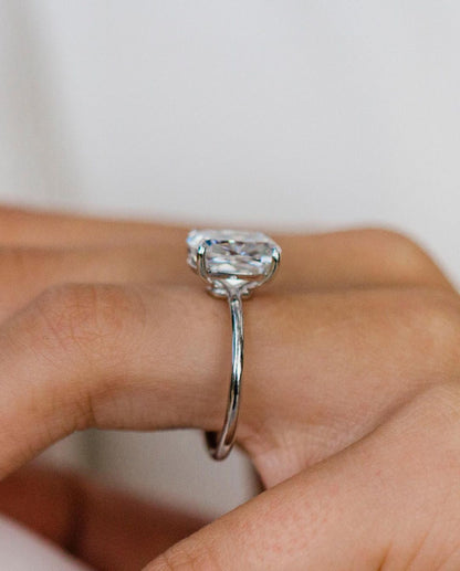 4.55 CT Cushion Solitaire Lab Grown Diamond Engagement Ring