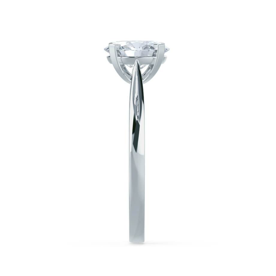 1.2 CT Round Solitaire  Lab Grown Diamond Engagement Ring