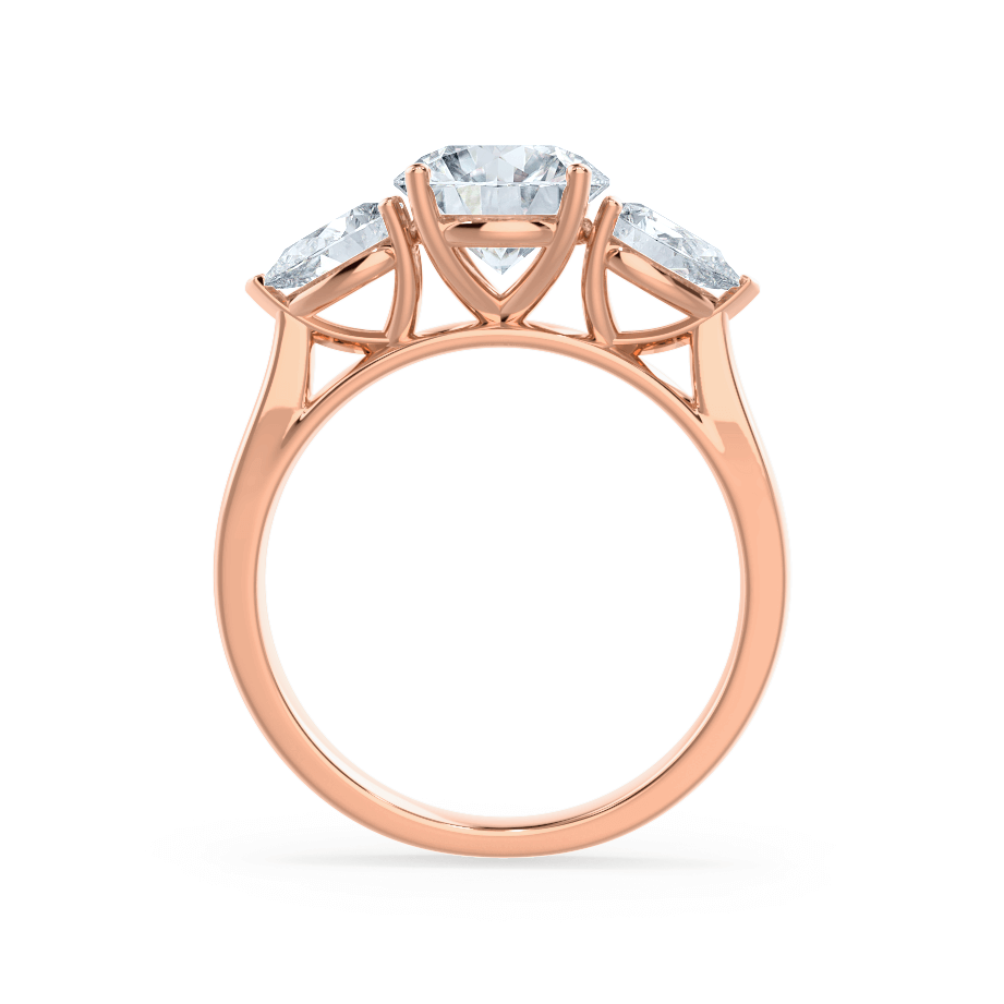 1.5 CT Round Pave Lab Grown Diamond Engagement Ring