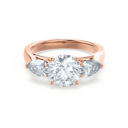 1.5 CT Round Pave Lab Grown Diamond Engagement Ring