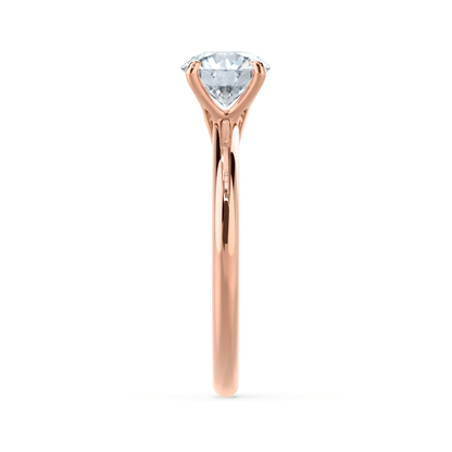 1.2 CT Round Solitaire Lab Grown Diamond Engagement Ring