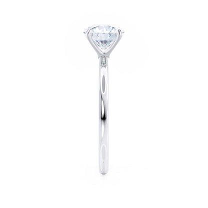 2 CT Cushion Solitaire Lab Grown Diamond Engagement Ring