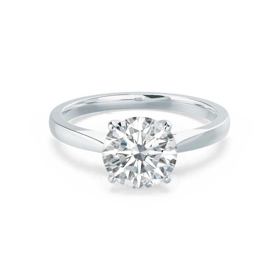 1.2 CT Round Solitaire  Lab Grown Diamond Engagement Ring
