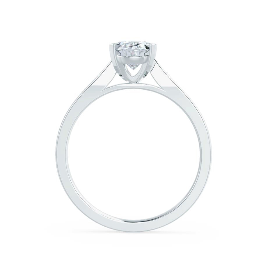 1.2 CT Round Pave Lab Grown Diamond Engagement Ring