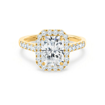 1.2 CT Radiant Halo & Pave Lab Grown Diamond Engagement Ring